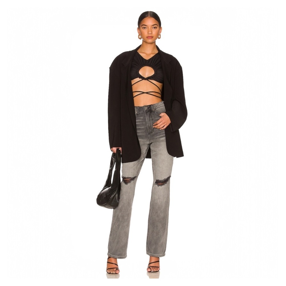 AFRM • Oden Jean in Shadow Grey Wash - Picture 13 of 13